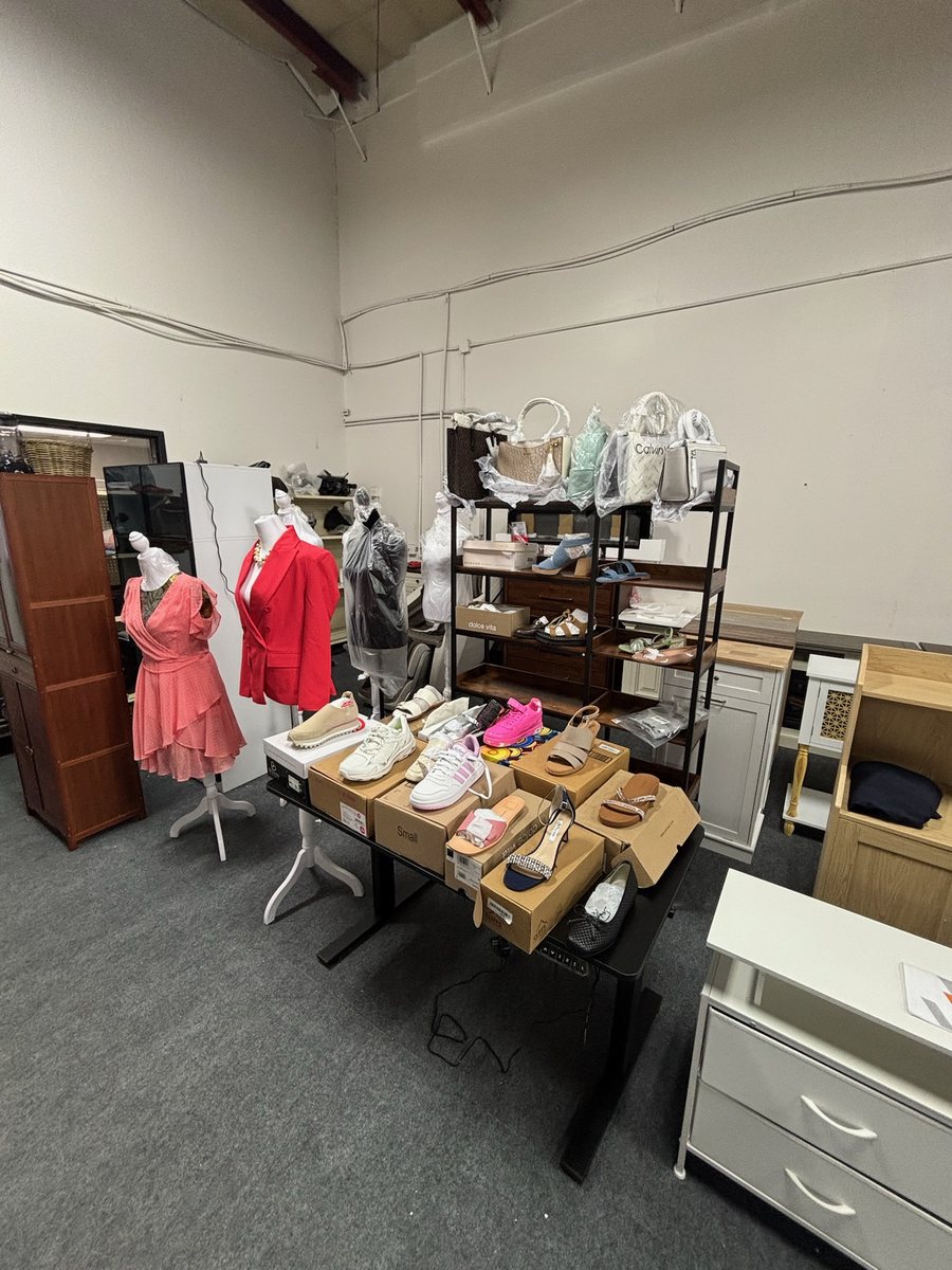 Shoes, bags, and clothes
