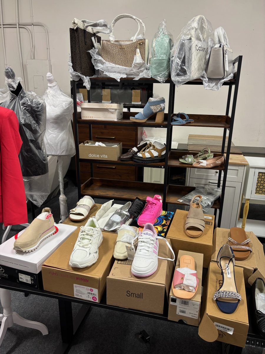 Shoes, bags, and clothes